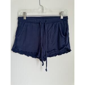 Aerie Pajama Shorts Ripple Sleepwear Ruffle Trim